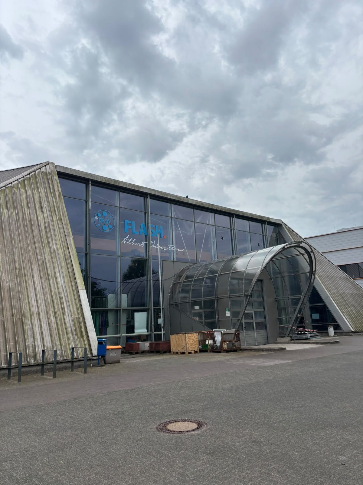 The FLASH free-electron laser building on the DESY campus