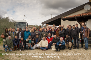 ICTP Thermoelectricity Conference Group Photo 2019