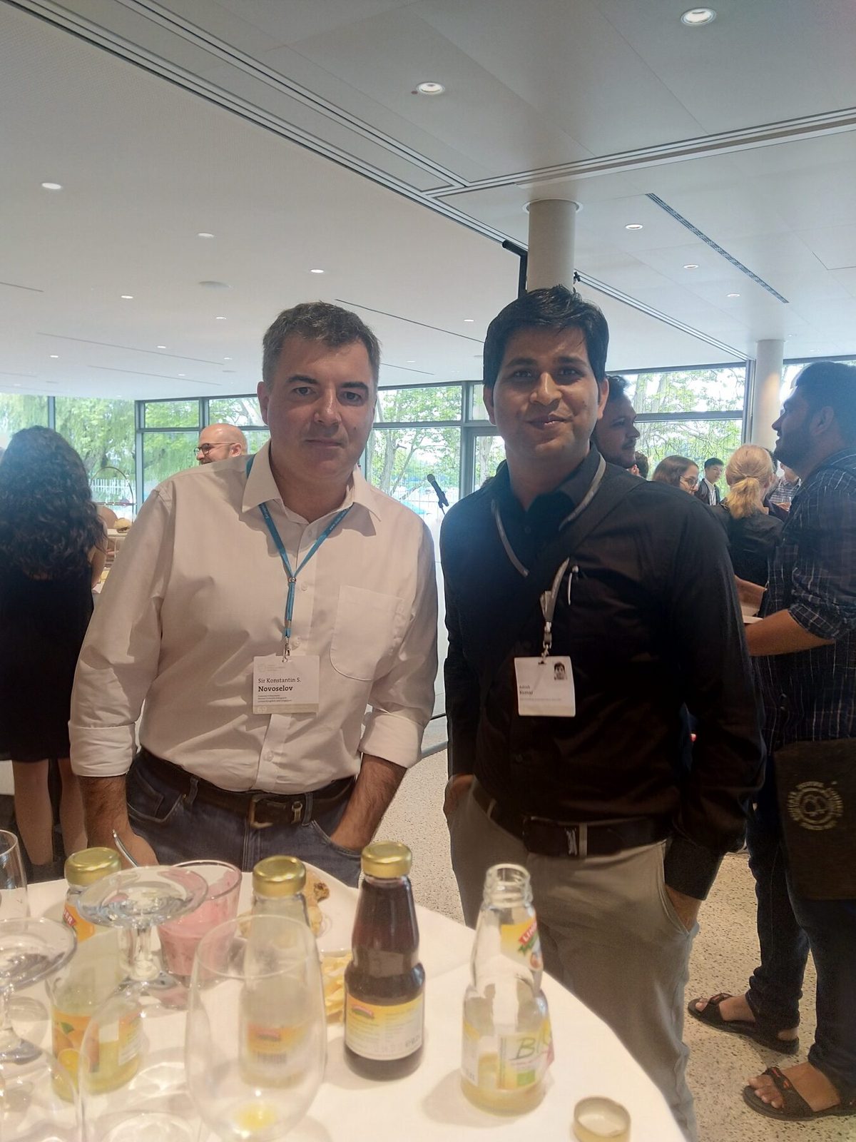 With Nobel Laureate Sir Konstantin Novoselov, Lindau 2019